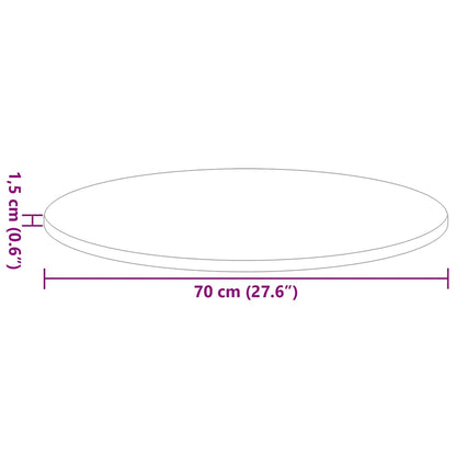 Table Top Sonoma oak Ø 70 x 1.5 cm Engineered Wood