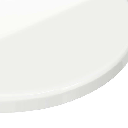 Table Top High gloss white Ø 70 x 1.5 cm Engineered Wood