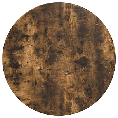 Table Top Ø 70 x 1.5 cm Round Engineered Wood Smoked Oak