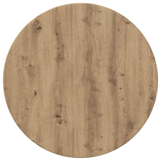 Table Top Ø 70 x 1.5 cm Round Engineered Wood Artisan Oak