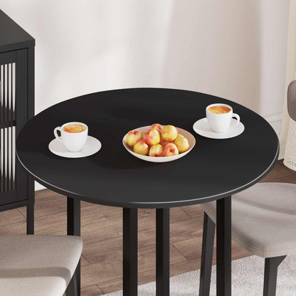 Table Top Black Ø 80 x 1.5 cm Engineered Wood