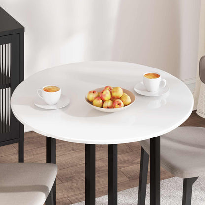 Table Top High gloss white Ø 80 x 1.5 cm Engineered Wood