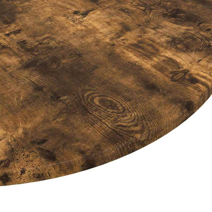Table Top Ø 80 x 1.5 cm Round Engineered Wood Smoked Oak
