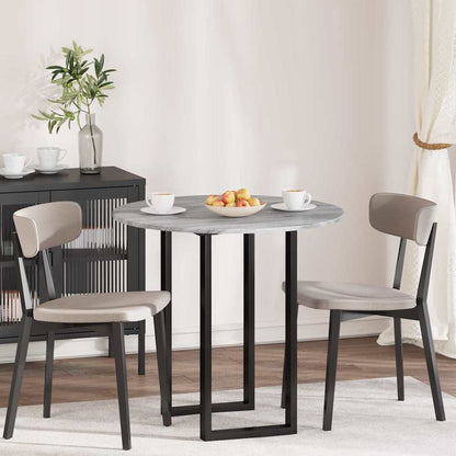 Table Top Grey sonoma Ø 80 x 1.5 cm Engineered Wood