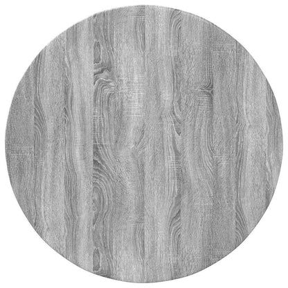 Table Top Grey sonoma Ø 80 x 1.5 cm Engineered Wood