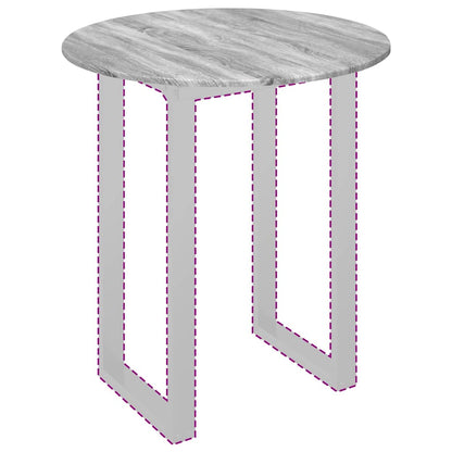 Table Top Grey sonoma Ø 80 x 1.5 cm Engineered Wood