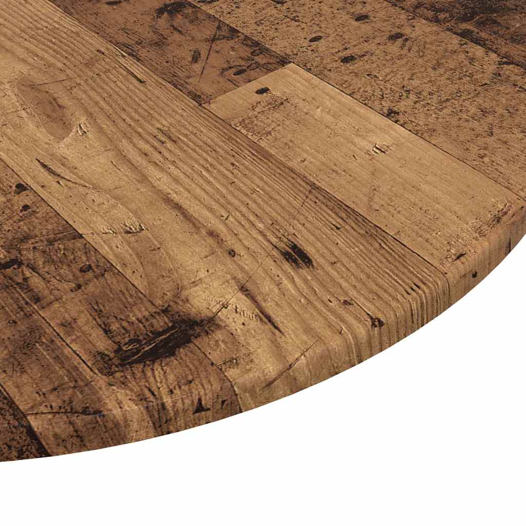 Table Top Old wood Ø 80 x 1.5 cm Engineered Wood