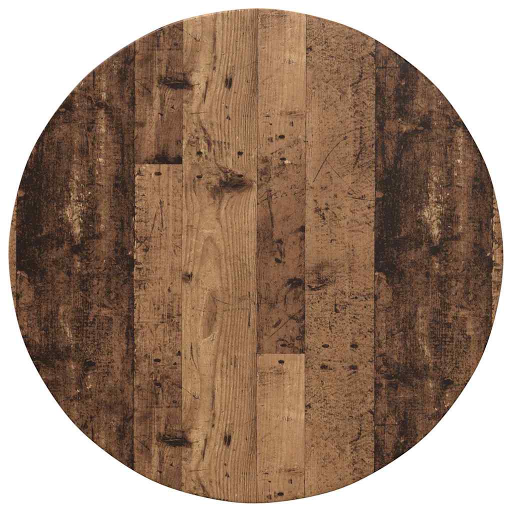 Table Top Old wood Ø 80 x 1.5 cm Engineered Wood