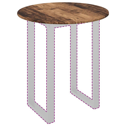 Table Top Old wood Ø 80 x 1.5 cm Engineered Wood