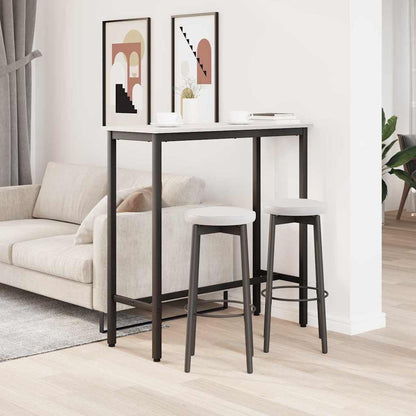 Table White 100 x 40 x 101 cm Engineered Wood and Steel