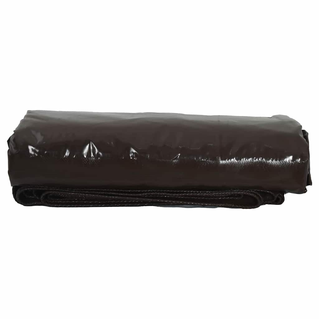 Tarpaulin 650g / m² Brown 1.5 x 20 m Canvas with PVC Coating