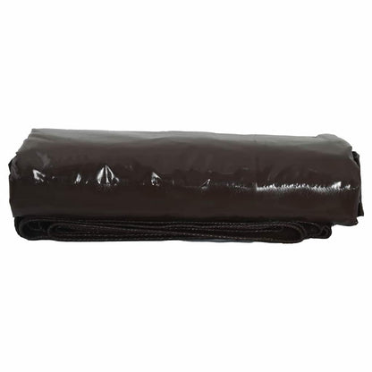 Tarpaulin 650g / m² Brown 1.5 x 20 m Canvas with PVC Coating
