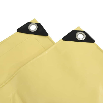 Tarpaulin 650g / m² Beige 1.5 x 6 m Canvas with PVC Coating
