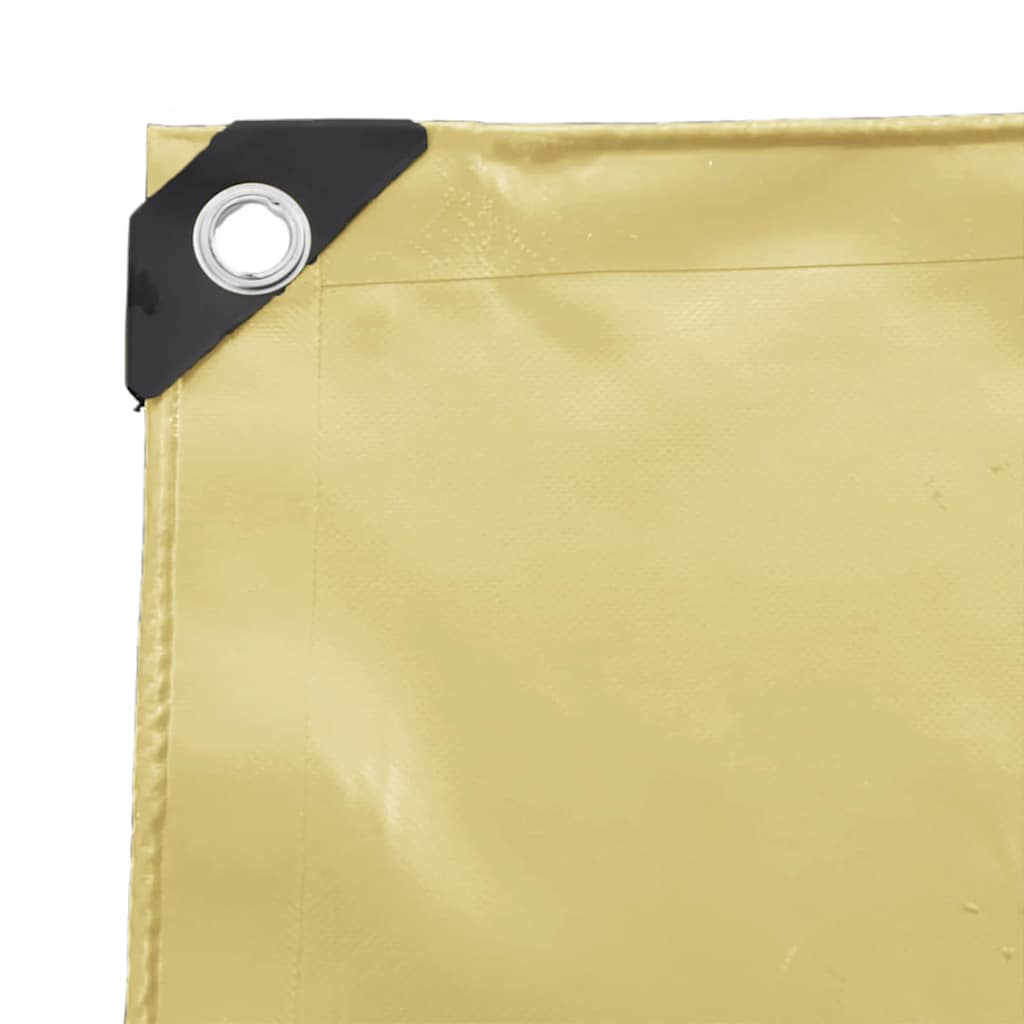 Tarpaulin 650g / m² Beige 1.5 x 6 m Canvas with PVC Coating
