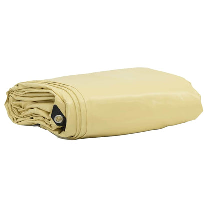 Tarpaulin 650g / m² Beige 1.5 x 20 m Canvas with PVC Coating