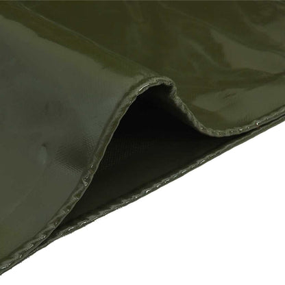 Tarpaulin 650g / m² Olive Green 3 x 5 m Canvas with PVC Coating