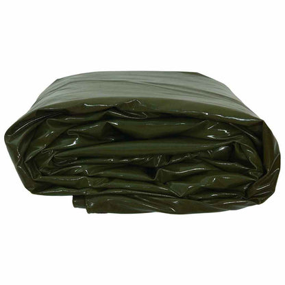 Tarpaulin 650g / m² Olive Green 3 x 5 m Canvas with PVC Coating