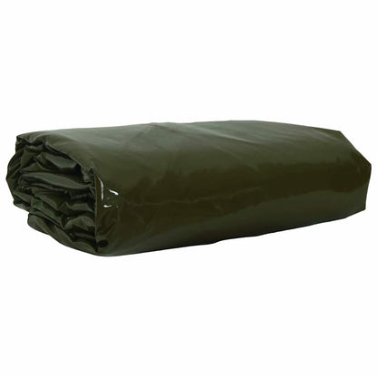Tarpaulin 650g / m² Olive Green 5 x 5 m Canvas with PVC Coating