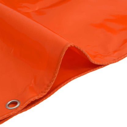Tarpaulin 650g / m² Orange 3 x 6 m Canvas with PVC Coating