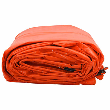 Tarpaulin 650g / m² Orange 1.5 x 6 m Canvas with PVC Coating