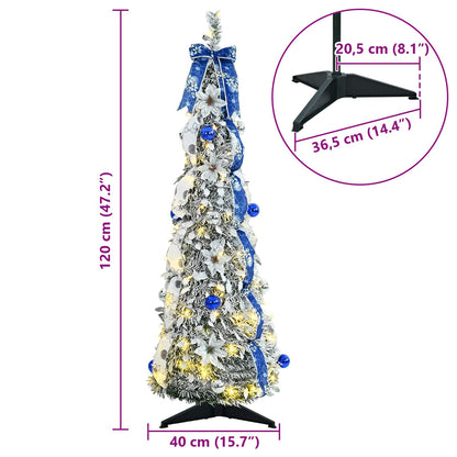 Artificial Christmas Tree White 120 cm PVC