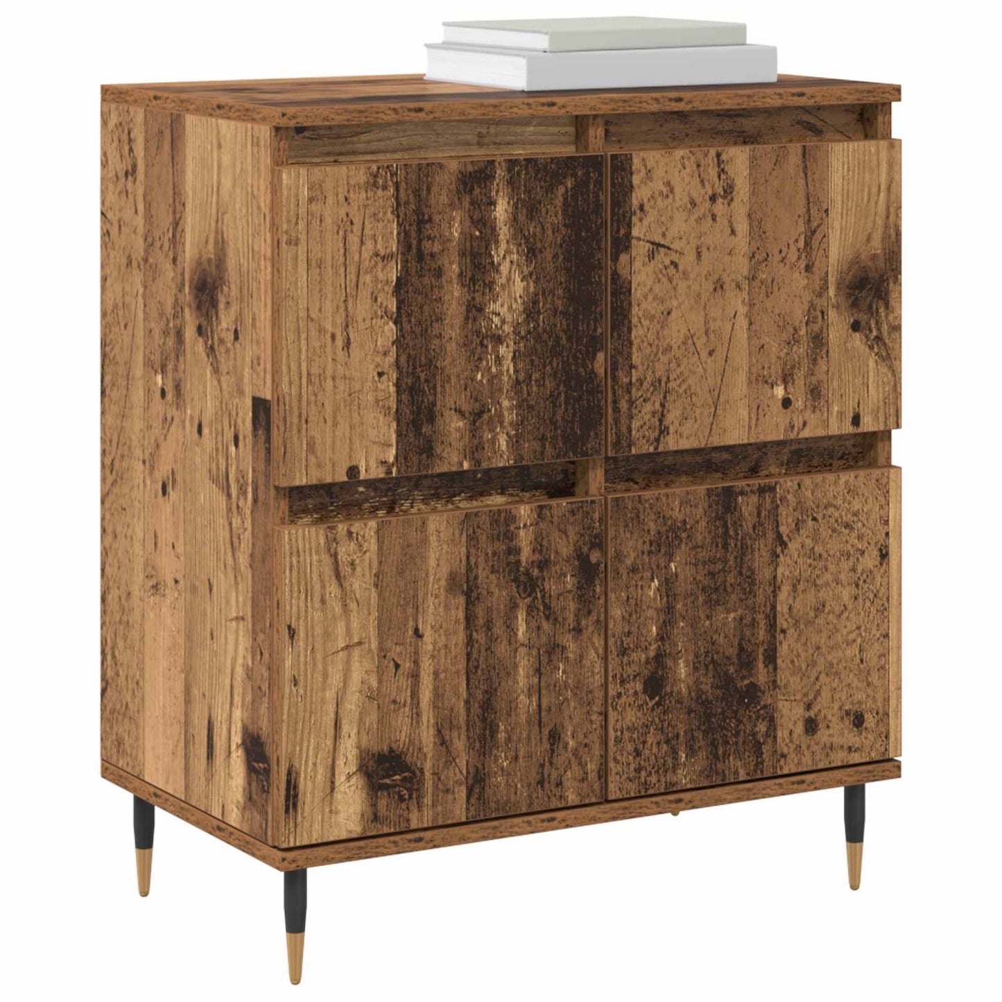 Storage Cabinet 3 pcs Old Wood 60 x 35 x 70 cm
