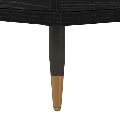 Storage Cabinet 3 pcs Black Oak 60 x 35 x 70 cm