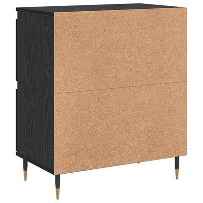 Storage Cabinet 3 pcs Black Oak 60 x 35 x 70 cm