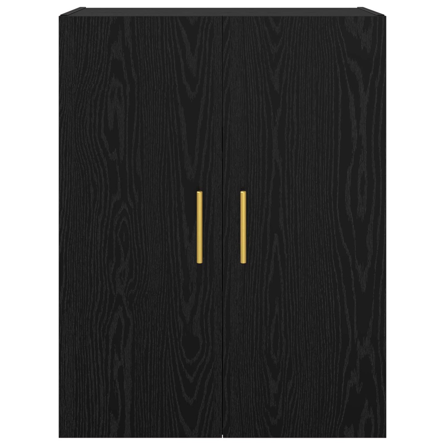 Wall-Mounted Cabinet 2 pcs Black Oak 69.5 x 34 x 90 cm