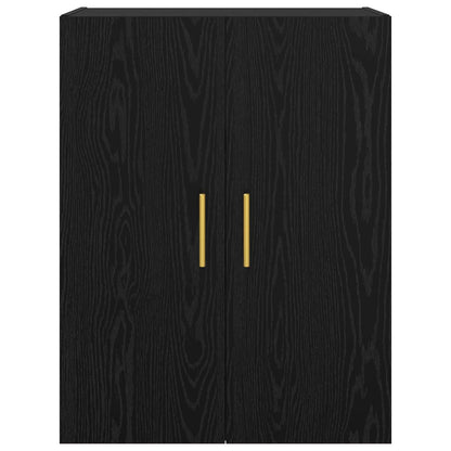 Wall-Mounted Cabinet 2 pcs Black Oak 69.5 x 34 x 90 cm