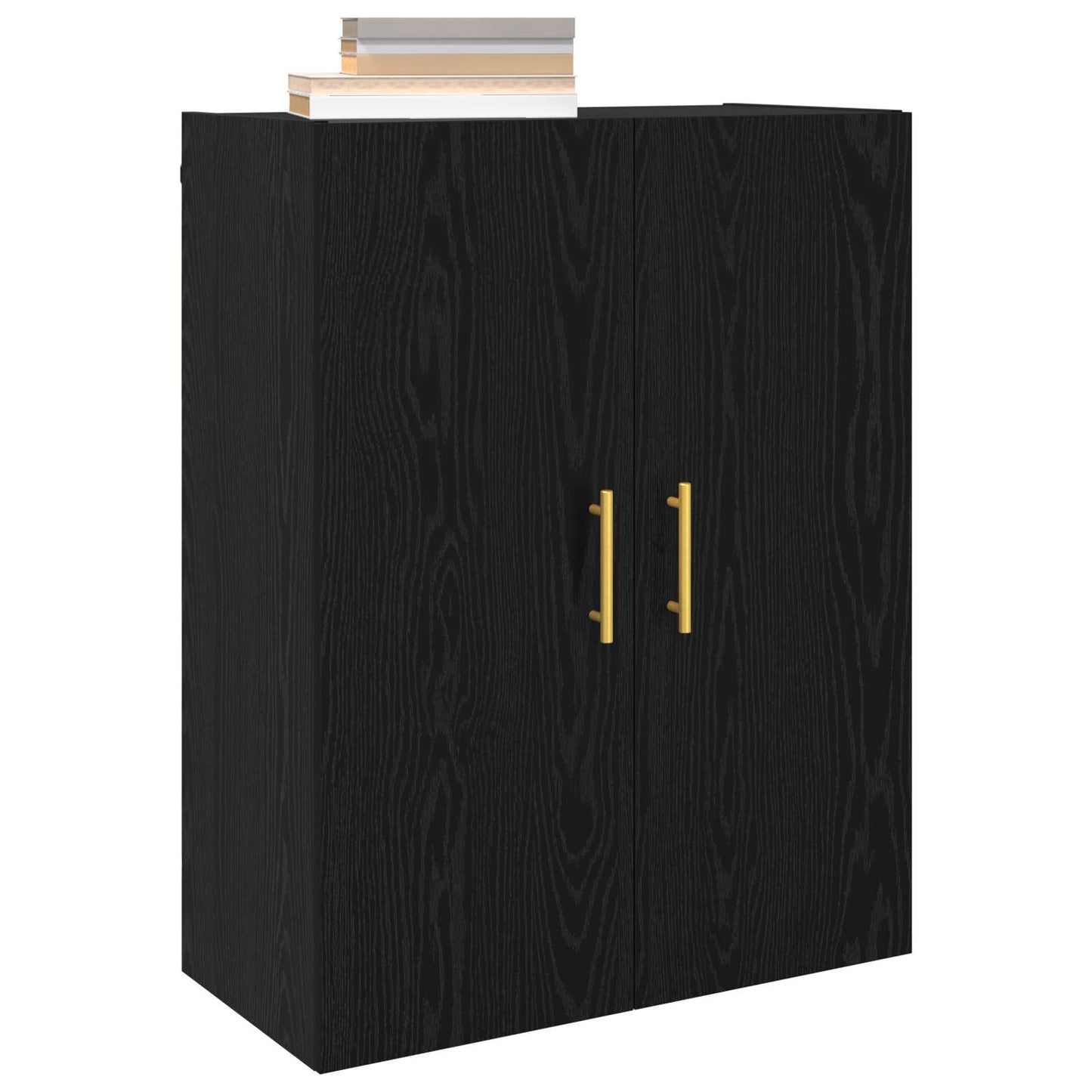 Wall-Mounted Cabinet 2 pcs Black Oak 69.5 x 34 x 90 cm