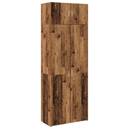 Storage Cabinet 2 pcs Old Wood 80 x 42.5 x 225 cm