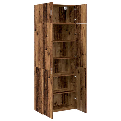 Storage Cabinet 2 pcs Old Wood 80 x 42.5 x 225 cm