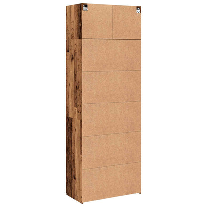 Storage Cabinet 2 pcs Old Wood 80 x 42.5 x 225 cm