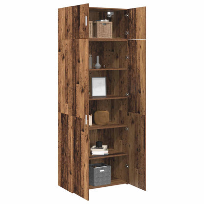 Storage Cabinet 2 pcs Old Wood 80 x 42.5 x 225 cm