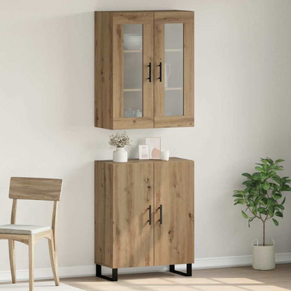 Highboard 2 pcs Artisan oak 69.5 x 34 x 180 cm Engineered wood
