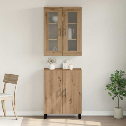 Highboard 2 pcs Artisan oak 69.5 x 34 x 180 cm Engineered wood