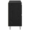 Sideboards 3 pcs Black oak 180 x 35 x 70 cm Engineered wood