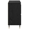 Sideboards 2 pcs Black oak 120 x 35 x 70 cm Engineered wood