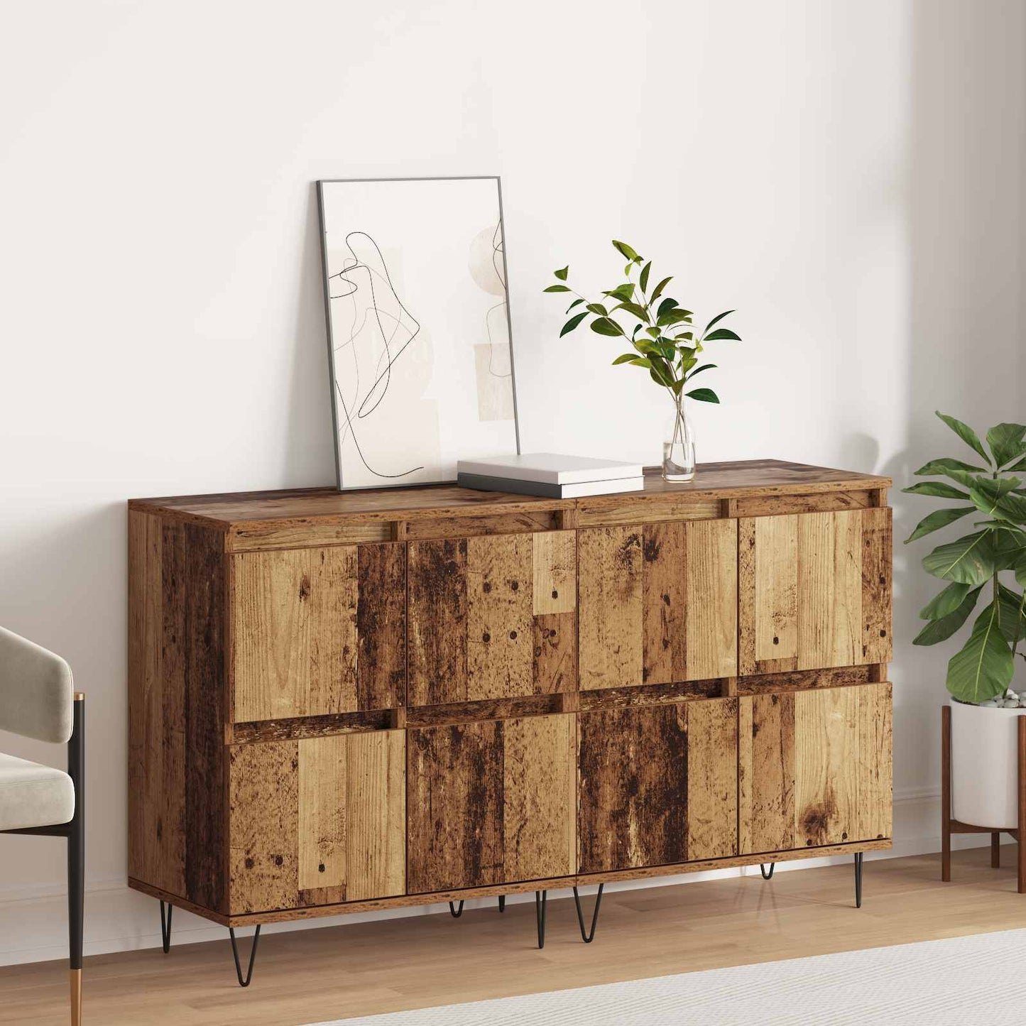 Sideboards 2 pcs Old wood