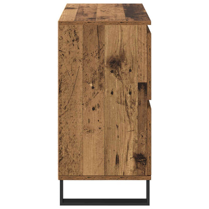 Sideboard 2 pcs Old Wood 60 x 35 x 70 cm