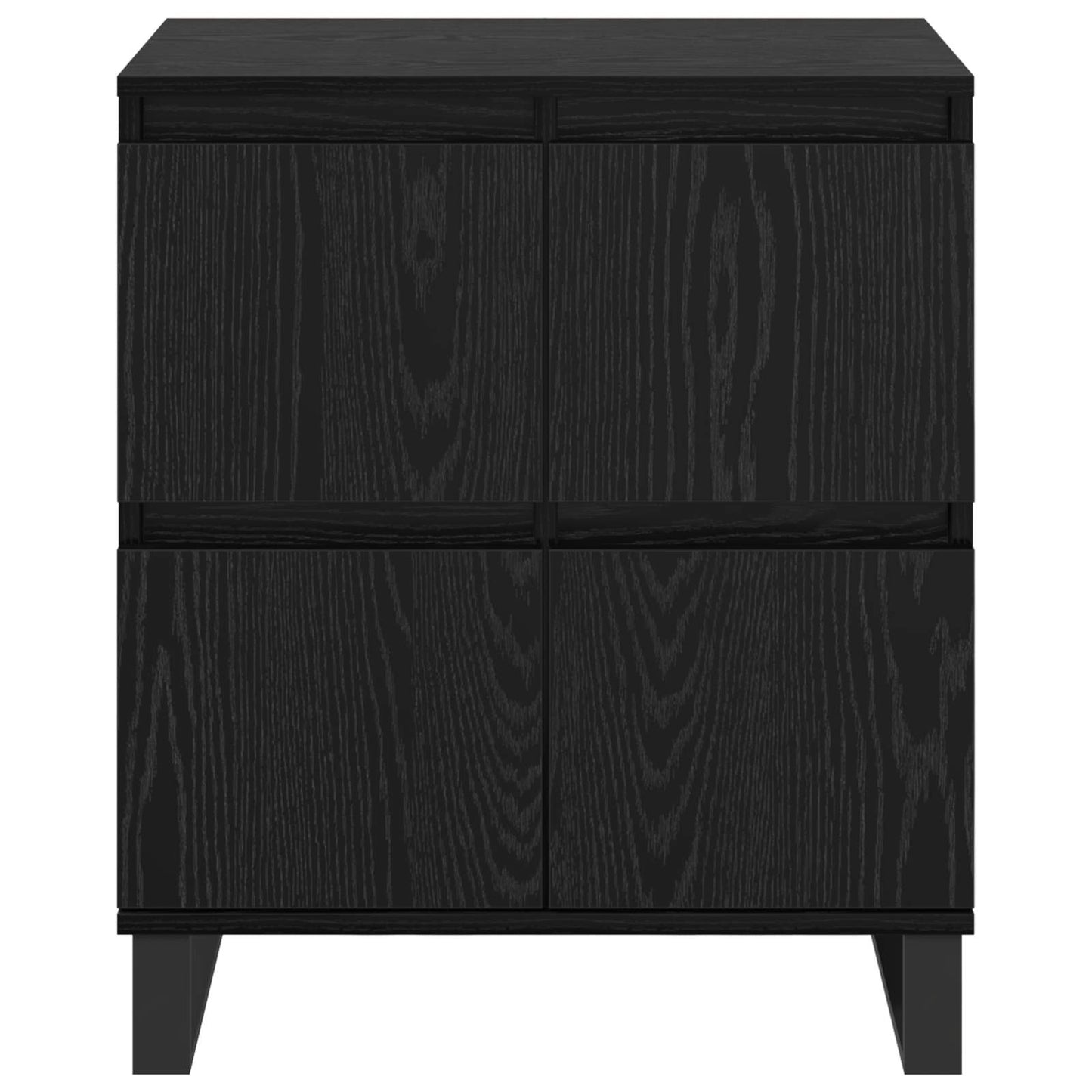 Sideboard 2 pcs Black Oak 60 x 35 x 70 cm