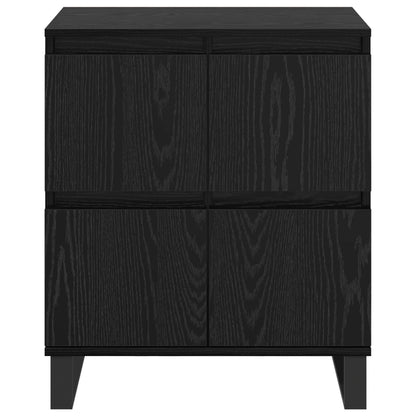 Sideboard 2 pcs Black Oak 60 x 35 x 70 cm