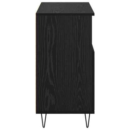 Sideboard 2 pcs Black Oak 60 x 35 x 70 cm