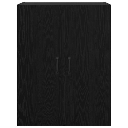 Wall-Mounted Cabinet 2 pcs Black Oak 69.5 x 34 x 90 cm