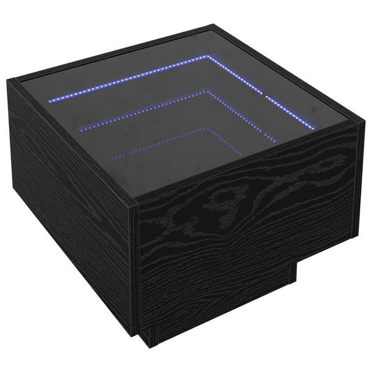 Coffee Table Black Oak 40 x 40 x 30 cm Engineered wood