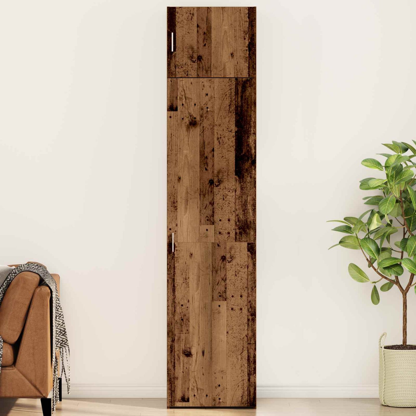 Sideboard 2 pcs Old Wood 50 x 41 x225 cm
