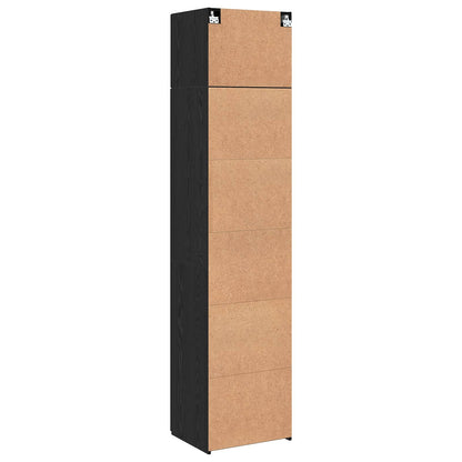 Sideboard 2 pcs Black Oak 50 x 41 x225 cm