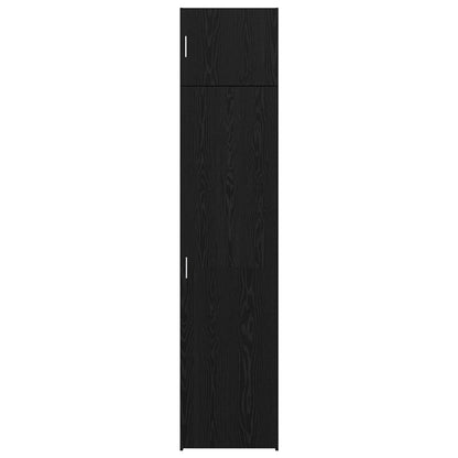 Sideboard 2 pcs Black Oak 50 x 41 x225 cm