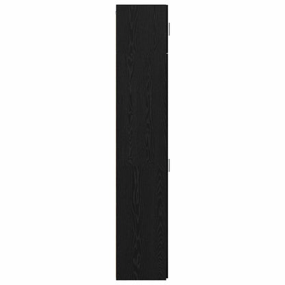 Sideboard 2 pcs Black Oak 50 x 41 x225 cm